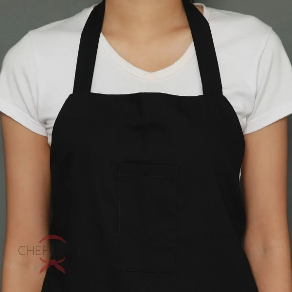 Chef Series Exclusive Full Panjang Apron - Hitam - Image 6