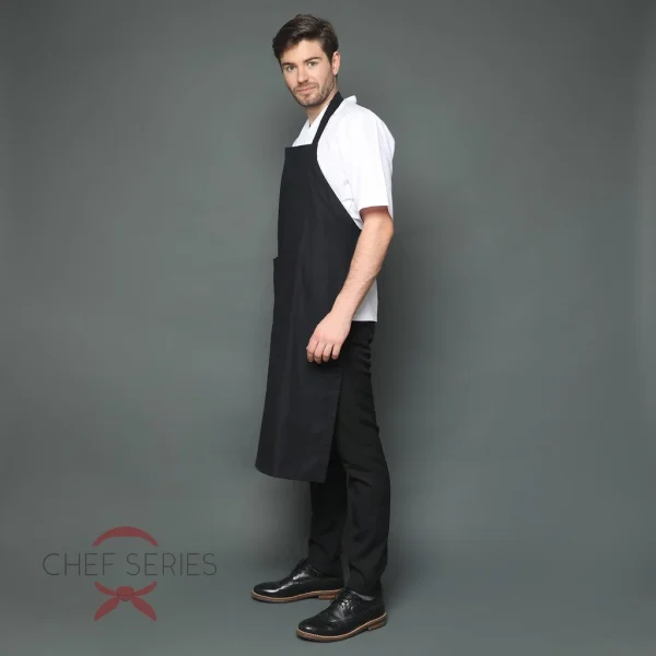 Chef Series Basic Full Panjang Apron Plus - Hitam - Image 2