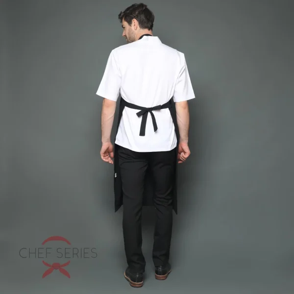 Chef Series Basic Full Panjang Apron Plus - Hitam - Image 3