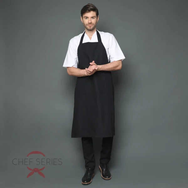 Chef Series Basic Full Panjang Apron Plus - Hitam - Image 4