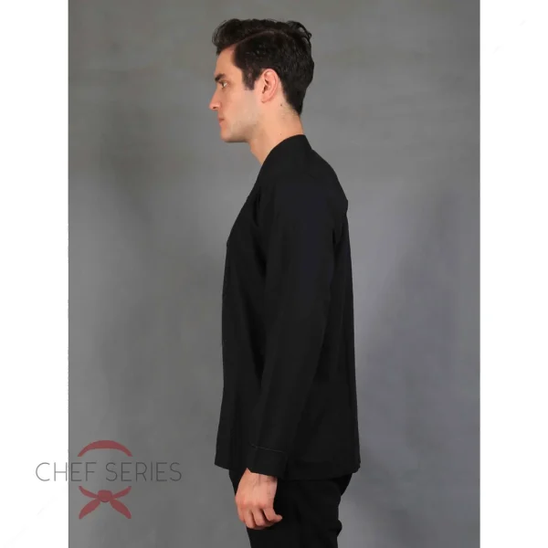Chef Series Basic Tangan Panjang Baju Koki - Hitam - Image 5