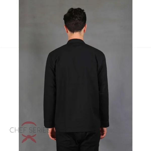 Chef Series Basic Tangan Panjang Baju Koki - Hitam - Image 6
