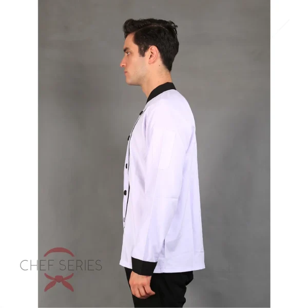 Chef Series Executive Tangan Panjang Baju Koki - Putih - Image 5