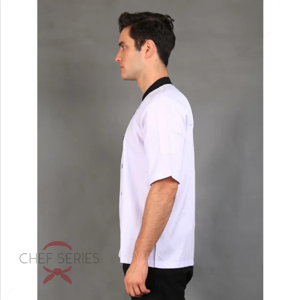 Chef Series Gold Series Tangan Pendek Baju Koki - Putih - Image 5