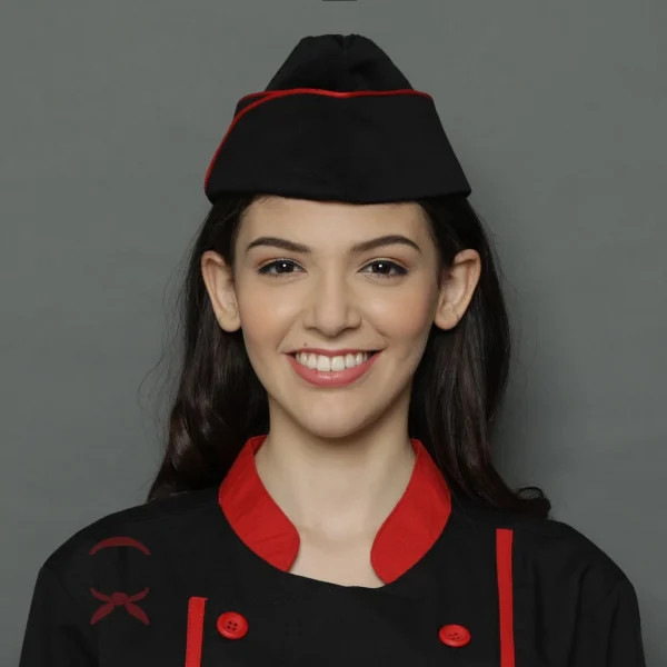 Chef Series Ruby Series Chef Hat - Hitam Merah - Image 5