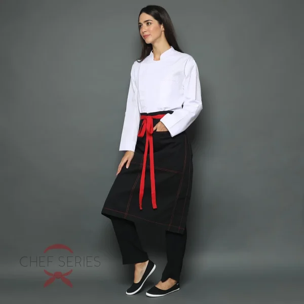 Chef Series Ruby Series Half Panjang Apron - Image 2