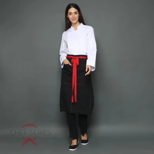 Chef Series Ruby Series Half Panjang Apron - Image 4