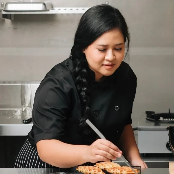 Chef Series SIMPLE Series Tangan Pendek Baju Koki - Hitam