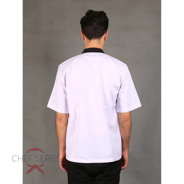 Chef Series Silver Series Tangan Pendek Baju Koki - Putih - Image 5