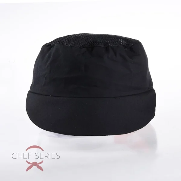 Chef Series Topi Asisten Koki (Chef Assistant Hat) w/ Hairnet - Hitam - Image 4