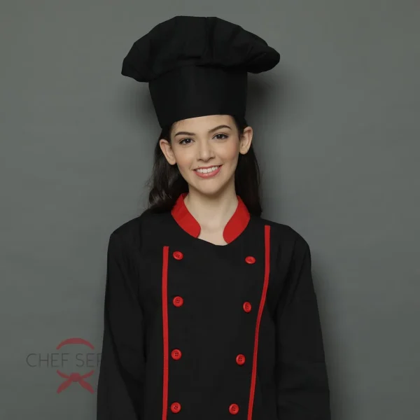 Chef Series Topi Koki Bakery (Bakery Chef Hat) - Hitam - Image 2