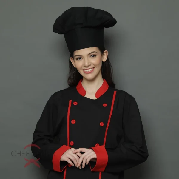 Chef Series Topi Koki Bakery (Bakery Chef Hat) - Hitam - Image 5