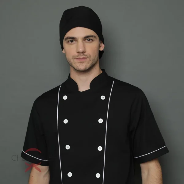 Chef Series Topi Koki Ikat Karet Jepang / Japanese Sushi Band Chef Hat - Image 2