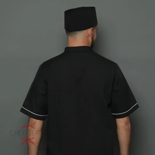 Chef Series Topi Koki Peci / Chef Cap Hat - Hitam - Image 5