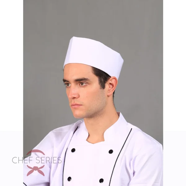 Chef Series Topi Koki Peci / Chef Cap Hat - Putih - Image 3
