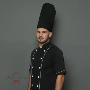 Chef Series Topi Koki Tinggi (High Chef Hat) - Hitam
