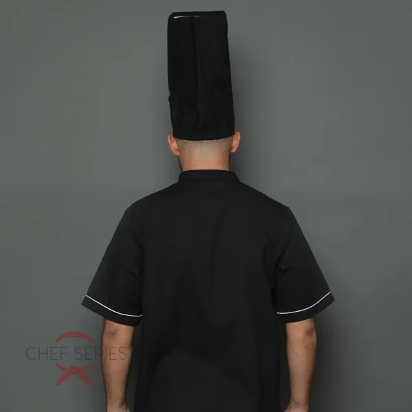 Chef Series Topi Koki Tinggi (High Chef Hat) - Hitam - Image 3