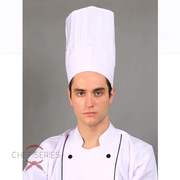 Chef Series Topi Koki Tinggi (High Chef Hat) - Putih - Image 2