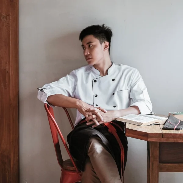 Chef Series World-Class Series Tangan Panjang Baju Koki - Putih