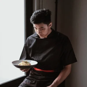 Chef Series Elite Series Tangan Pendek Baju Koki - Hitam