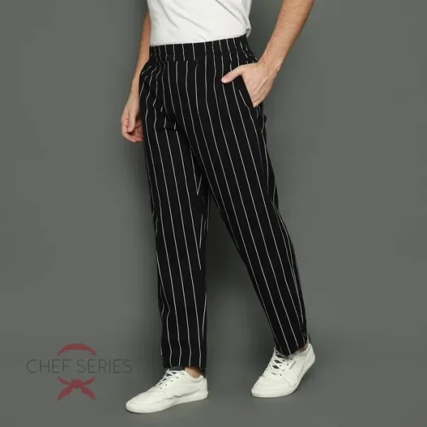 Chef Series Big Stripe Series Celana Panjang Koki - Hitam - Image 2