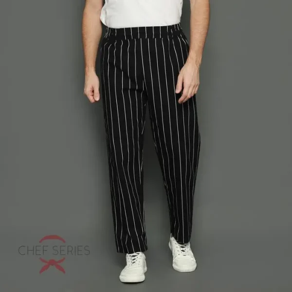 Chef Series Big Stripe Series Celana Panjang Koki - Hitam