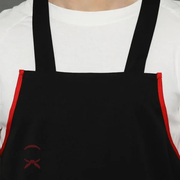 Chef Series Ruby X Series Full Panjang Apron - Hitam Merah - Image 5
