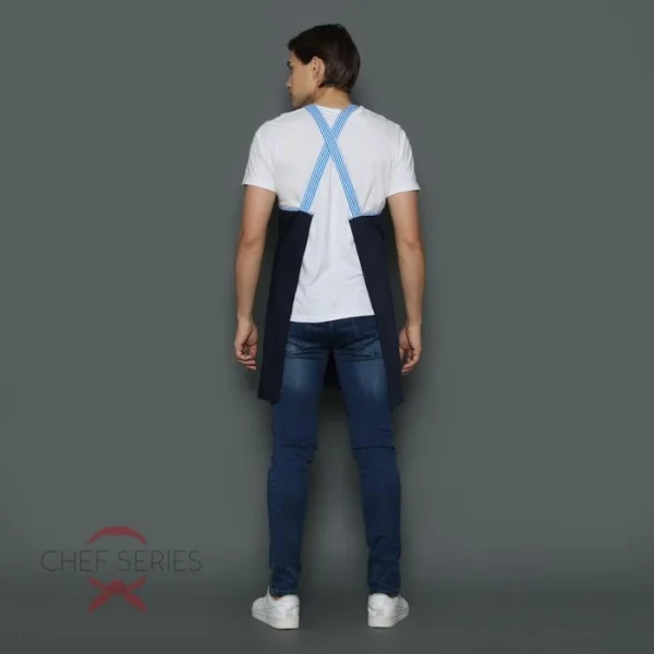 Chef Series Gneiss X Series Full Panjang Apron - Navy Blue - Image 3