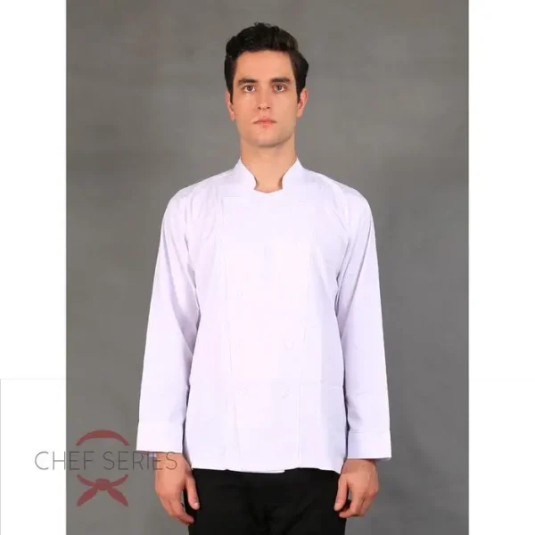 Chef Series Basic Tangan Panjang Baju Koki -  Putih - Image 3