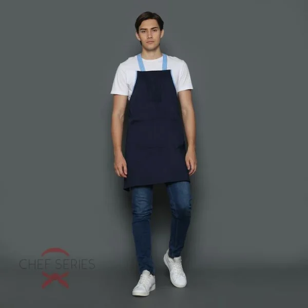 Chef Series Gneiss X Series Full Panjang Apron - Navy Blue