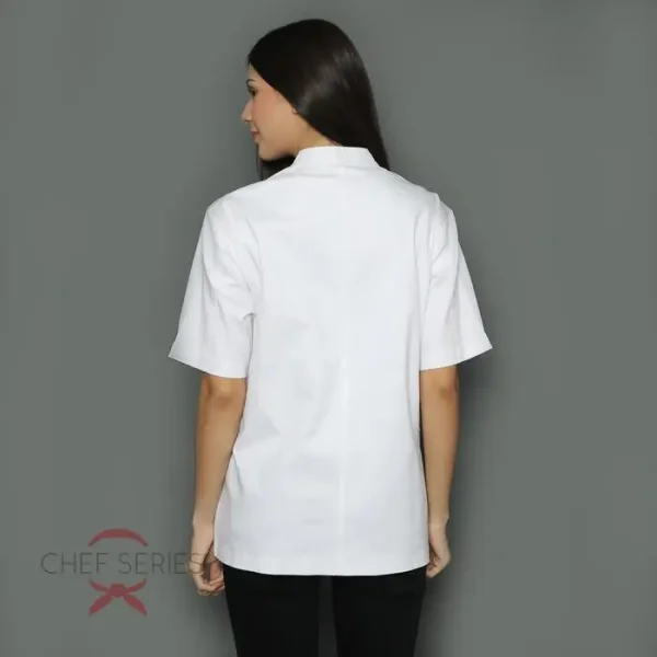 Chef Series Classic Series Tangan Pendek Baju Koki - Putih - Image 4