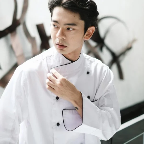 Chef Series Prime Series Tangan Panjang Baju Koki - Putih