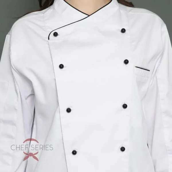 Chef Series Prime Series Tangan Panjang Baju Koki - Putih - Image 6