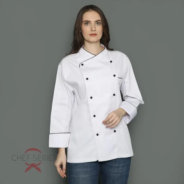Chef Series Prime Series Tangan Panjang Baju Koki - Putih - Image 2