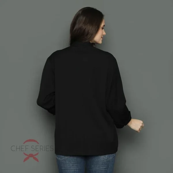 Chef Series Classic Series Tangan Panjang Baju Koki - Hitam - Image 4