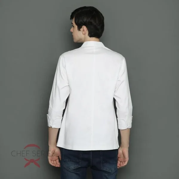 Chef Series Classic Series Tangan Panjang Baju Koki - Putih - Image 3