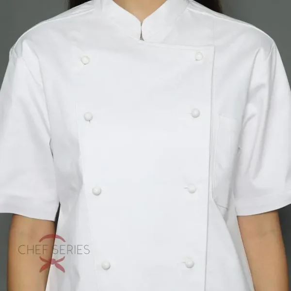 Chef Series Classic Series Tangan Pendek Baju Koki - Putih - Image 6