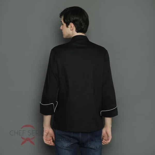Chef Series Prime Series Tangan Panjang Baju Koki - Hitam - Image 4