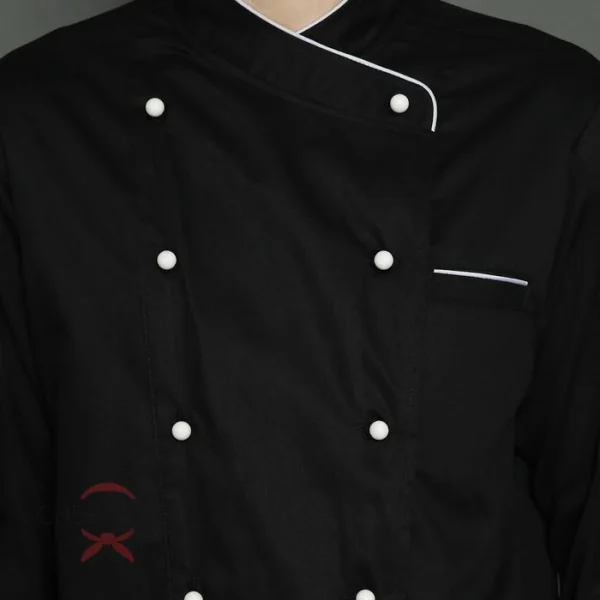 Chef Series Prime Series Tangan Panjang Baju Koki - Hitam - Image 6